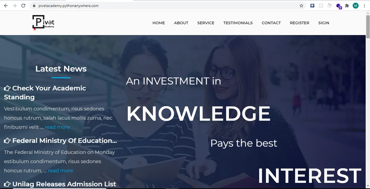 Pivet Academy screenshot